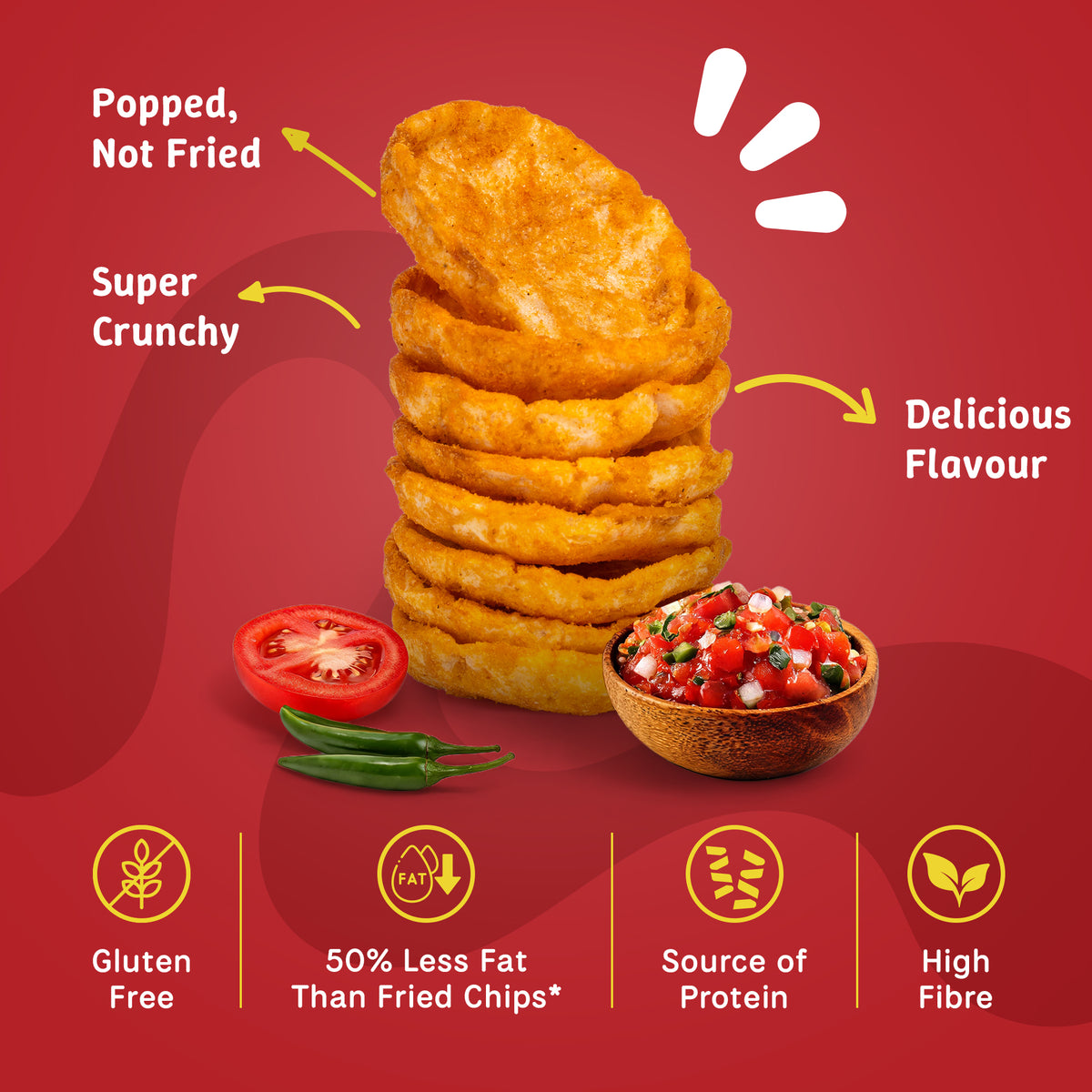 Tomato Salsa Pop Chips