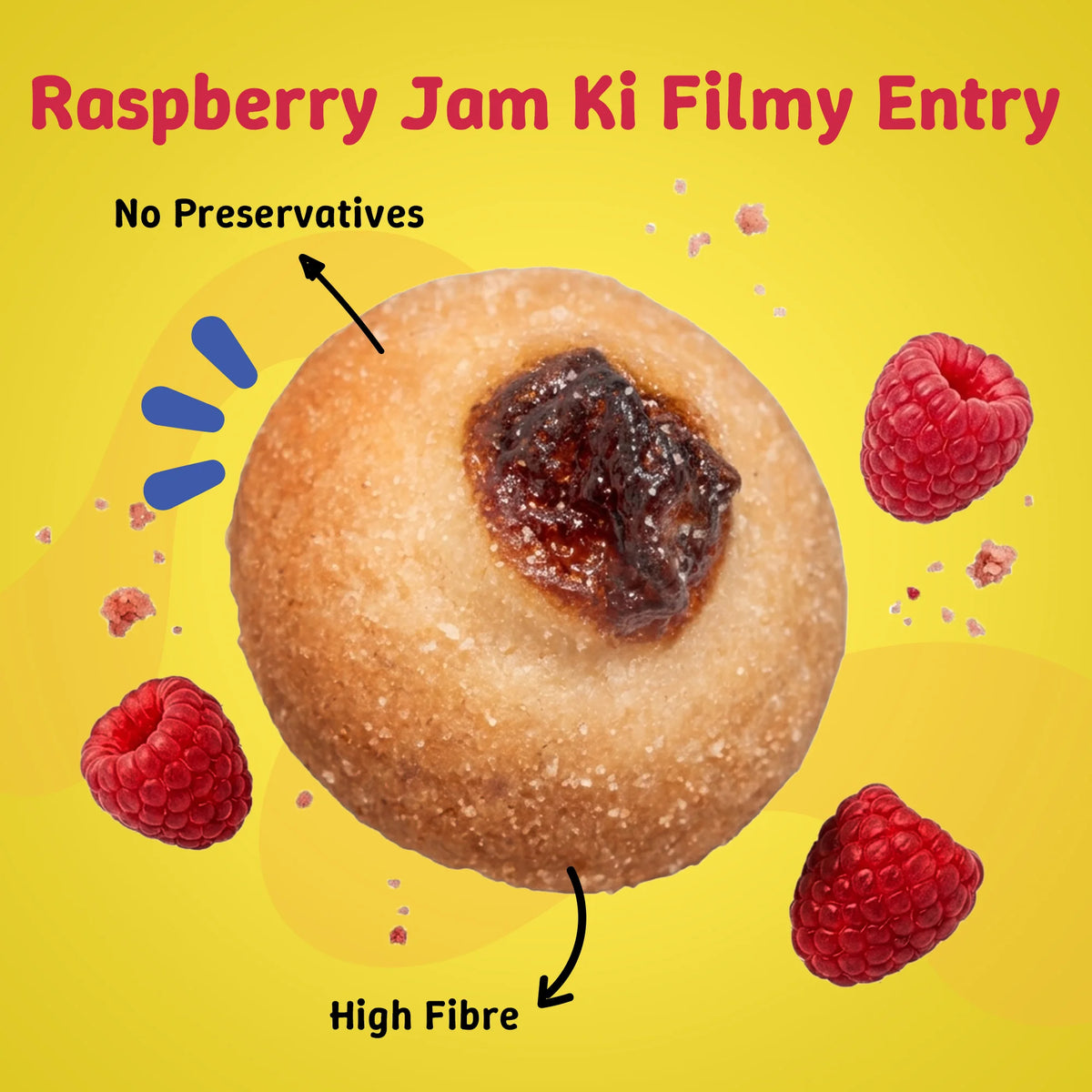 Raspberry Jam Mini Cookies