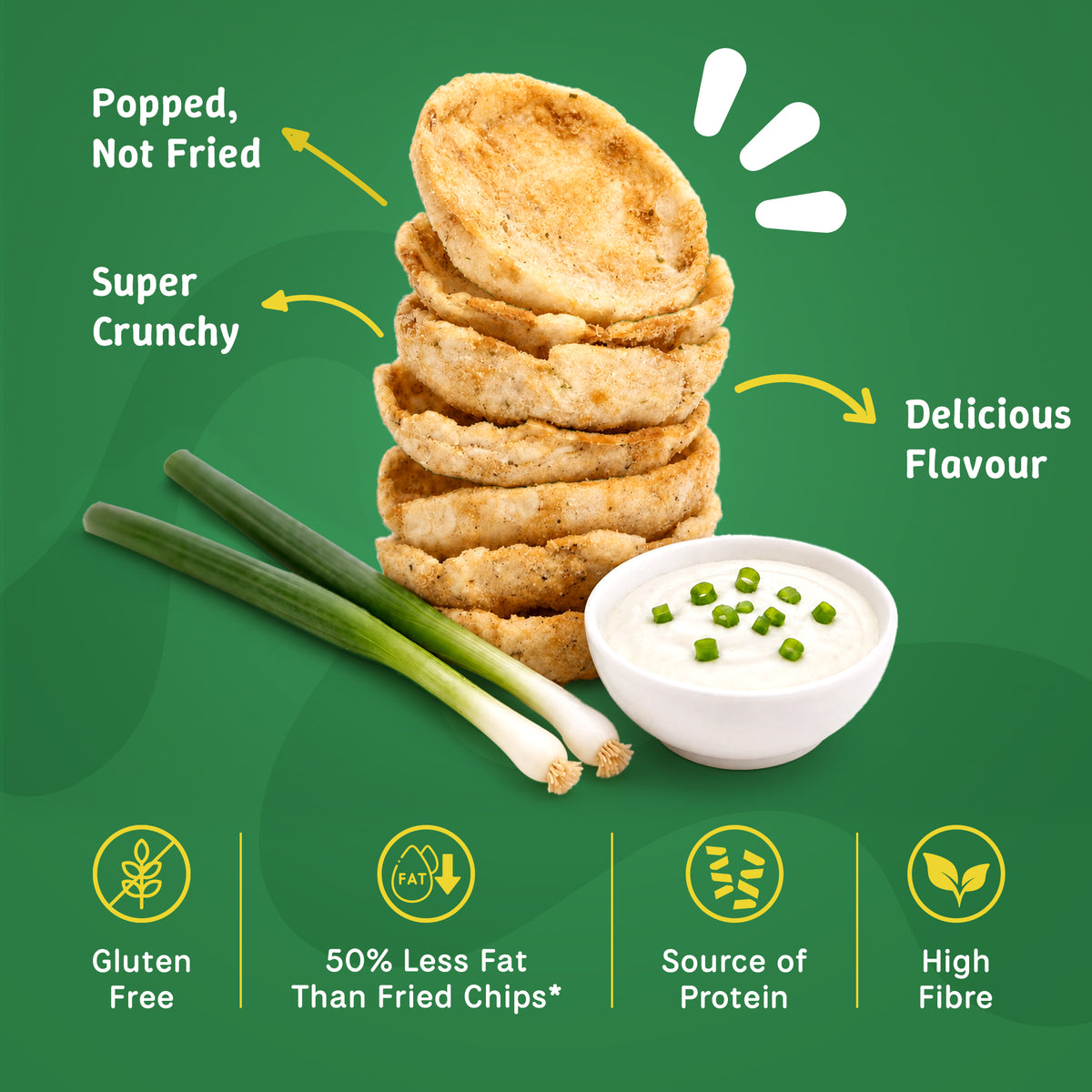 Cream & Onion Pop Chips