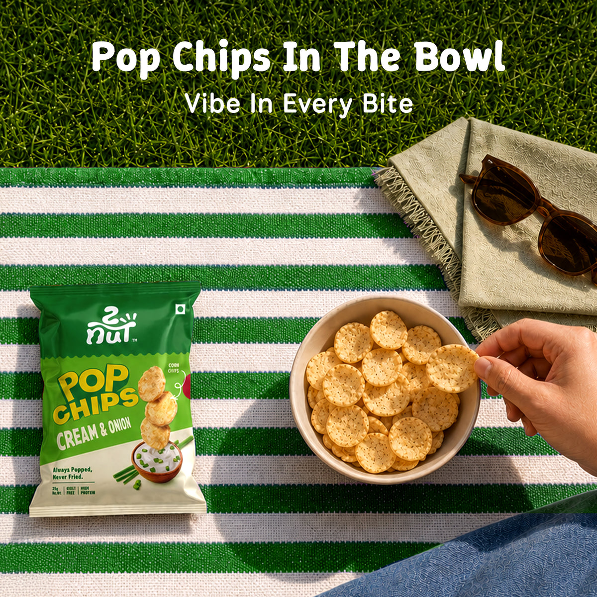 Cream & Onion Pop Chips