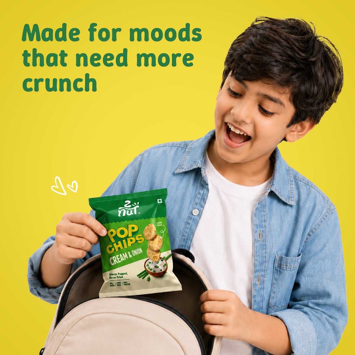 Cream & Onion Pop Chips